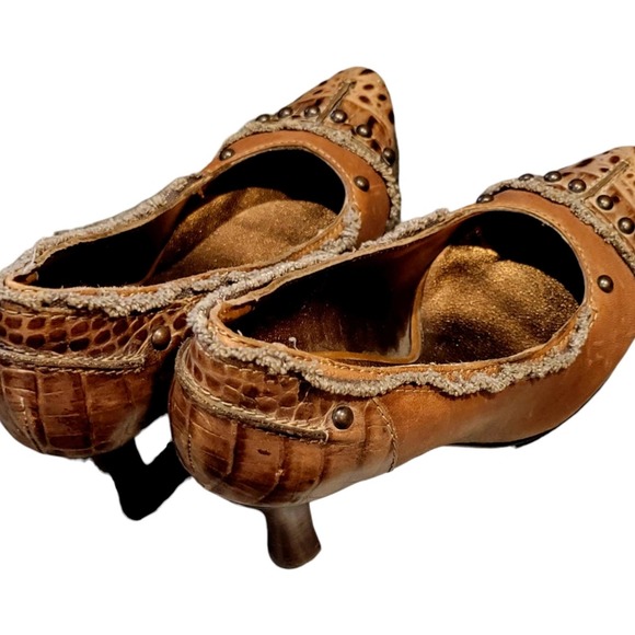 Apepazza leather studded heels 3 inch size 8 - Picture 4 of 8